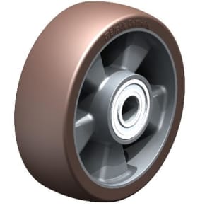 Blickle 6-inch polyurethane tread caster wheel with 240 lb load capacity and aluminum center