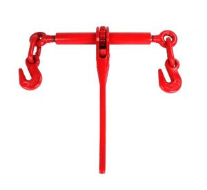Ratchet Chain Load Binder C-RLB for 5/16 to 3/8 inch chains, 6600 lbs load capacity, showing detailed view of mechanism and build quality.