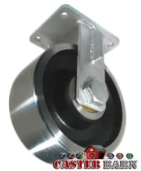 10" x 4" Kingpinless Rigid Caster - Forged Steel Wheel - 18,000 Lbs Capacity