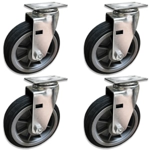 BBQ Pit & Smoker Casters, Heavy-Duty Grill Wheels