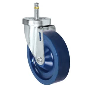 5" X 1-1/4"  Swivel Caster - Solid Polyurethane Wheel - 7/16" Grip Ring Stem Caster -  350 LBS Load Capacity