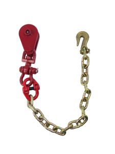 2 ton snatch block 5/16" chain grab hook assembly