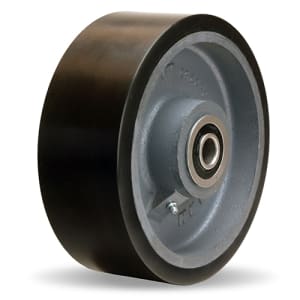 Hamilton Duralast XC70 Polyurethane 70D on Cast Iron Wheel 8 inch by 3 inch, Model W-830-DT70-1 with Precision Tapered Roller Bearing
