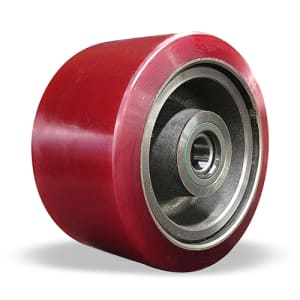 Hamilton W-POY-1570-1-1/4 Press-on Polyurethane Wheel, 15 inch by 7 inch, featuring Sealed Precision Tapered Roller Bearing for industrial use.
