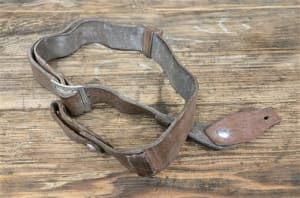 Double Dog Collar Leather Sling