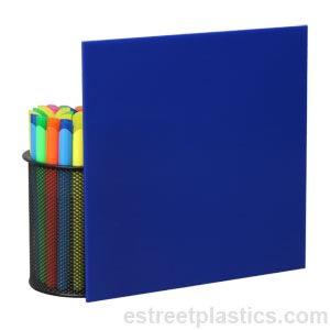 Blue Plexiglass Acrylic, Sample Chip