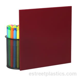 Maroon Plexiglass Acrylic, Sample Chip