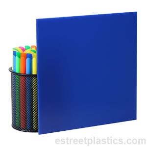 Blue Plexiglass Acrylic, Sample Chip