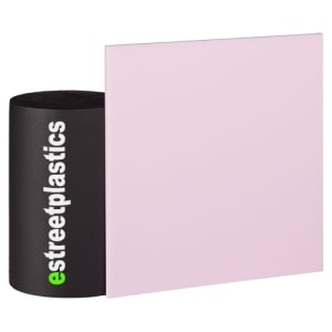 Blush Pastel Cast Acrylic Plexiglass (matte 1 side, glossy 1 side)