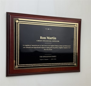 Upscale Achievement Plaque