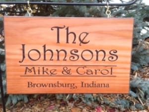 Custom RV Name Plaque