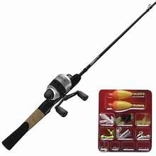 (4)Zebco Micro 33 Combo 5ft 2pc Rod with Tackle Kit