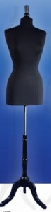 Black Female French Dress Form