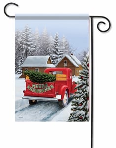 Christmas at Home Decorative Garden Flag