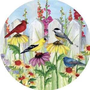 Songbird Fence  6" Accent Magnet