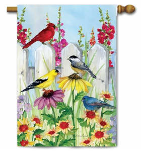 Songbird Fence Decorative House Flag