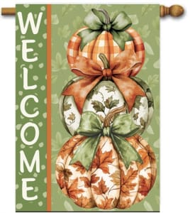 Orange and Green Stack Decorative House Flag