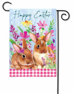 Sweet Bunnies Decorative Garden Flag