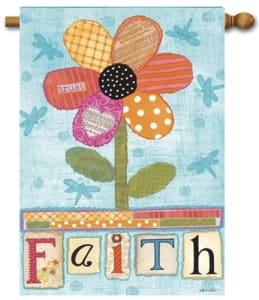 Faith Decorative House Flag