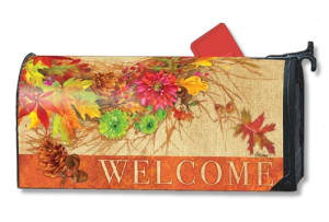 Autumn Wreath MailWraps Mailbox Cover