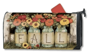 Fall Mason Jar  MailWraps Mailbox Cover