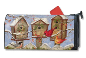 Christmas Birdhouse MailWraps Magnetic Mailbox Cover