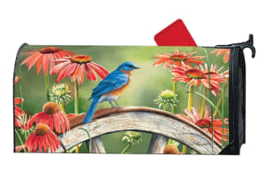 Bluebird Visit MailWraps Mailbox Cover