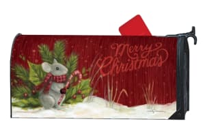 Christmas Mouse MailWraps Mailbox Cover