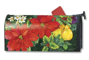 Poinsettia Fruit MailWraps Magnetic Mailbox Cover Gail Flores