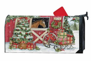 Horse for Christmas  MailWraps Mailbox Cover