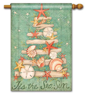 Sea Sun Wishes Time BreezeArt Standard House Flag