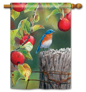 Orchard Bluebird BreezeArt Decorative Standard House Flag