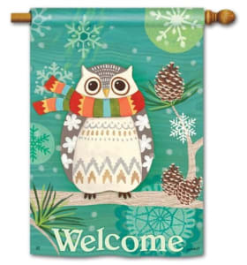 Winter Owl MailWraps Magnetic Mailbox Cover
