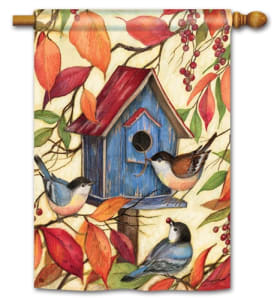 Welcome Neighbors BreezeArt Standard House Flag