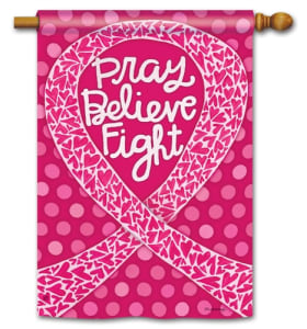 Think Pink BreezeArt Standard House Flag