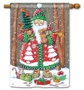 Jolly Santa BreezeArt Standard House Flag
