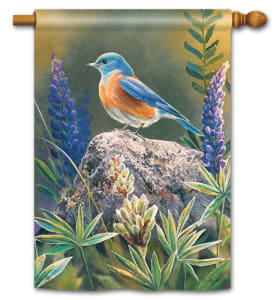 Flower Watching BreezeArt Standard House Flag