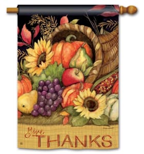 Harvest Blessings BreezeArt Standard House Flag
