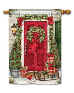 Christmas Wishes BreezeArt Standard House Flag