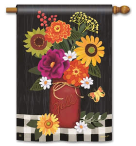 Autumn Blooms BreezeArt Standard House Flag