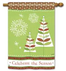 Celebrate the Season BreezeArt Standard House Flag
