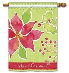 Christmas Flower BreezeArt Standard House Flag
