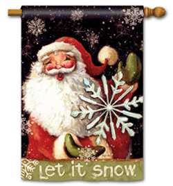 Snow Magic BreezeArt House Flag
