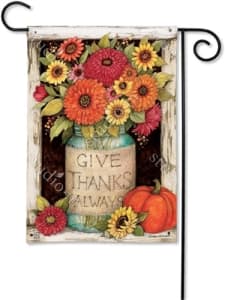 Fall Mason Jars BreezeArt Garden Flag