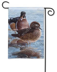Wood Duck BreezeArt Garden Flag