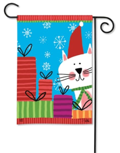 Meowy Christmas BreezeArt Garden Flag