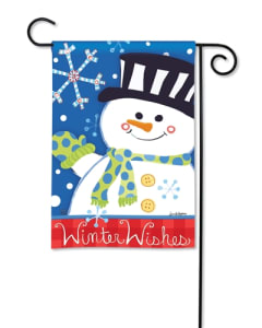 BreezeArt 'Winter Gathering' Gartenflagge – 31,8x45,7 Cm, Robustes SolarSilk-Polyester