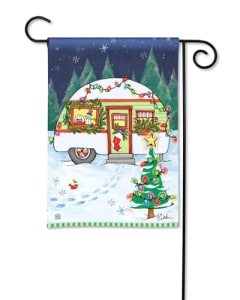Christmas Camper BreezeArt Garden Flag