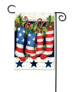 Patriotic Stockings BreezeArt Garden Flag