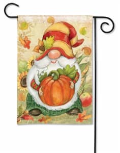 Harvest Gnome BreezeArt Garden Flag